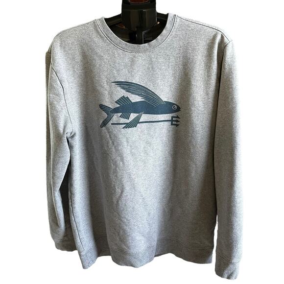 Patagonia Gray Printed Organic Cotton Pullover Sweater Men's Size XL | 35-15 - Picture 1 of 6